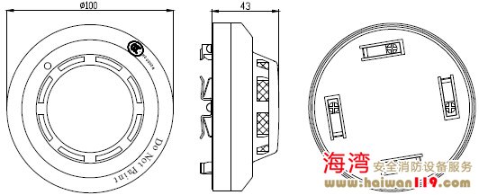 JTY-GD-G3探測器的外形結構示意圖