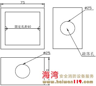 接線盒結構尺寸外形示意圖